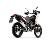 Silencieux ARROW INDY RACE avec enveloppe en aluminium argenté et embout en carbone pour Yamaha Tenere