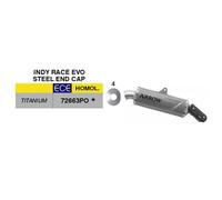 Silencieux ARROW Indy Race Evo Titane Steel Cap pour Aprilia 660 Tuareg