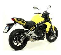 Silencieux Arrow Race-Tech en aluminium, embout en carbone homologué pour Kawasaki ER-6 N / F KLE Versys 650 ccm année 2012 - 2015