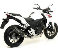 Silencieux Arrow Race-Tech en carbone, embout en carbone homologué pour Honda CB F CBR R X 500 ccm année 2013 - 2016