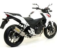 Silencieux Arrow Race-Tech Titan, embout en carbone homologué pour Honda CB F CBR R X 500 ccm année 2013 - 2016