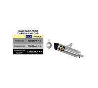 Arrow Silencieux d'échappement Maxi Race-Tech Titane Honda Africa Twin 1100/ADV Sport 20-22
