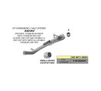 71215HCPF - Silencieux + Raccord Arrow Pro-Race Titane Kawasaki ZX-10R/10RR