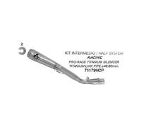 Silencieux ARROW Slip-On Pro-Race Et Joint pour Yamaha 1000 YZF R1 2017-2024
