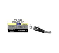 Silencieux ARROW Slip-On Pro-Race Nichrom Dark Pour KTM 390 RC 4T 2017-2020