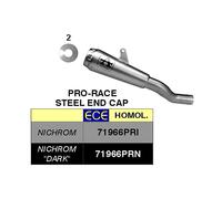 Silencieux ARROW Slip-On Pro-Race Nichrom Pour Honda NX 500 2024-2024