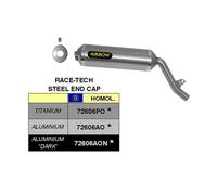 Silencieux ARROW Slip-On Race-Tech Aluminium pour Honda 650 XL V Transalp