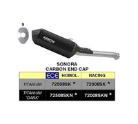 Arrow Silencieux d'échappement Sonora Dark Titane noir homologué Husqvarna Norden 901 2022