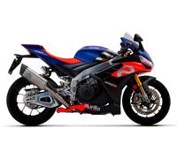 Arrow With Titanium Pista Silencer Aprilia Rsv 4 1100 Factory 2021-2022 Not Homologated Muffler With Link Pipe Argenté Not Homologated