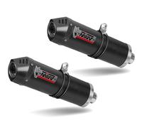 Silencieux double Oval Carbon Cap carbone Yamaha FZ6 Fazer