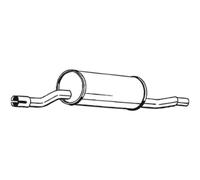 Silencieux Central Bosal 135-465