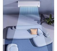 Silencieux Climatiseur Mobile Rafraîchisseur d’Air Mode Tempête, 3 Vitesses ventilateur électrique mural sans perçage,ventilateur de refroidissement d'air pour Chambre Bureau (32.8 * 7.48 B)