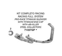 Silencieux Complet ARROW Racing pour Yamaha 700 MT07 2021-2024
