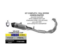 77501VL - Échappement Arrow Veloce Titane Kawasaki NINJA 650 (35Kw) (24-25)
