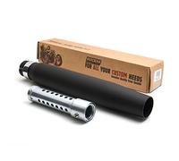 Silencieux Custom STRAIGHT noir mat & ROCKET INC. Sound Factory dB-Eater