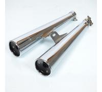 Silencieux D Échappement Sito Pour Moto Kawasaki 750 Ltd Custon Bicylindre 1982 À 1984 1287 Neuf