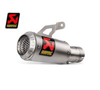 Silencieux arrière en titane en ligne Akrapovic, argent