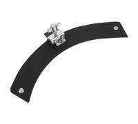 Silencieux de Tambour en Cuir Noir, Lot de Coussinets D’amortissement