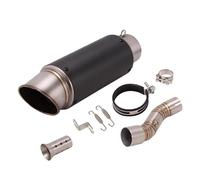 Silencieux De Tuyau sans Lacet pour CLX-700 CLX700 CLX 700 2020-2022 Systèmes D'échappement Moto 51mm Mi Lien Tuyau Silencieux D'éChappement(Type L)