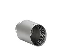 Silencieux de voiture Embouts D'échappement Universels En Acier Inoxydable Mat Accessoires De Décoration Voiture, Mise À Niveau Des Buses Pointe Tuyau Silencieux Silencieux Droit(In 60mm-Out 114mm)