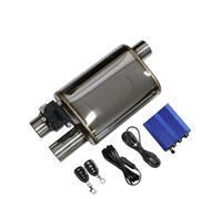 Silencieux De Voiture Système D'échappement En Acier Inoxydable Kit Tuyau Commande Valve Électrique Buse Carbone À Angle Réglable Embout Tuyau D'échappement(RIGHT 76MM A)