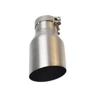 Silencieux De Voiture Universel Sortie D'Échappement | 1 pièce en acier inoxydable 304 brossé mat avec embout d'échappement pointu et tuyau incliné(66MM IN-89MM OUT)