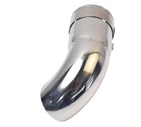 Silencieux D'Échappement 1 Pièce Silencieux D'échappement Universel En Acier Inoxydable Coude Sortie Accessoire Automobile Tuyaux Queue Voiture(76mm)