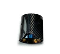 Silencieux D'éChappement 1 Pièces Pour M2 M3 M4 M5 Buses D'échappement En Carbone Embouts Silencieux Pour BMW E46 E90 E60 F80 F82 F83 F90 Modification Performance Brillant(ID 86MM-OD 105MM)