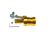Silencieux d'échappement 1 sifflet Universel pour Silencieux de Voiture, simulateur de Son Turbo, pièces Automobiles(Gold)
