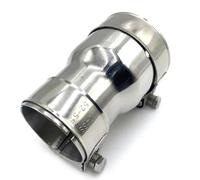 Silencieux D'échappement 1 * Tuyau D'échappement En Acier Inoxydable 304 Adaptateur Droit Réducteur De Taille Manchon De Silencieux Général Avec Pince Gorge Queue(63MM-70MM)