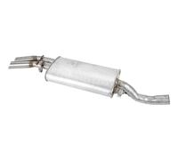 Silencieux d'échappement arrière double sortie ronde biseautée chromée pour VW Golf 2 GTI et G60 16S (08/1985-10/1991)