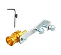 Silencieux D'échappement Compact Universel En Aluminium Son Turbo Sifflet Pour Voiture Extrémité Pointe Automatique Tuyau D'échappement Automobile(Jaune)