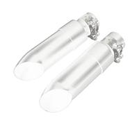 Silencieux D'échappement Court pour Indian Scout Bobber Sixty Rogue Twenty 2015-2023 Pot échappement(Argent,with Muffler)