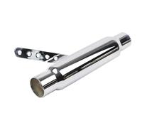 Silencieux d'échappement de moto Riloer 38mm/1.50in pour tuyau universel, tuyaux d'échappement de moto, adaptateur de tuyau d'échappement pour moto et acier inoxydable pour H-arley