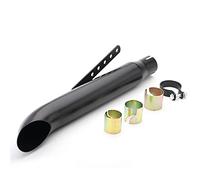 Silencieux d'échappement de Moto Vintage 38MM Slip-on Silencieux modifiés pour Motocyclette Universelle en Acier Inoxydable Tuyau d'échappement arrière DB Killer pour VTT Dirt Bike Scooter (Black)