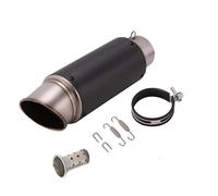 Silencieux d'échappement Échappement moto inox silencieux échappement en fibre de carbone universel 51/60mm avec DB Killer pour z900 R3 R25 MT07 MT09 R1 Z400 Z650(Type M2 60mm)