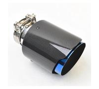 Silencieux D'échappement Embout De Silencieux D'échappement En Fiber De Carbone Brillant 1 Pièce Buse Silencieux Universelle Droite En Acier Inoxydable Pour CX-4 Pour E71 Gorge Queue(63-89MM)