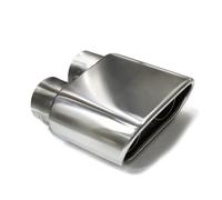 Silencieux D'éChappement Embout D'échappement Double Intérieur En Acier Inoxydable Carré Pour Silencieux D'échappement Universel Voiture Buse 60 Mm