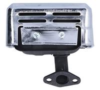 Silencieux D'échappement, GX160 Ensemble D'accessoires De Silencieux D'échappement En Métal Avec Rondelle Pour Générateurs, Nettoyeurs Haute Pression Et Pompes à Eau(Argent)