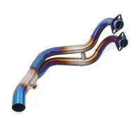 Silencieux D'échappement Moto Contact Tuyau Intermédiaire Système Complet pour MT-07 pour FZ-07 pour MT07 2013 2014 2015 2016 2017 pour XSR700 16-17 D'échappement Tuyaux(Bleu)