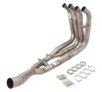 silencieux déchappement moto Pour BMW S1000RR 2019-2023 S1000R 2021-2023 - Moto Complète Échappement Système Collecteur Branchement Avant Tube Silencieux(Type B)