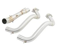 silencieux d'échappement moto Pour Y&amaha Pour MT07 FZ 07 XSR 700 2014-2021 Système D'échappement De Moto Tuyau Liaison Avant Connect 50,8 Mm Silencieux D'extrémité(A)