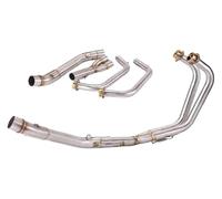 silencieux d'échappement moto Pour Y&amaha YZF MT03 R25 R3 2015-2021 Moto Sans Échappement Ligne Complète Tuyau Intermédiaire Extrémité Silencieux(A)