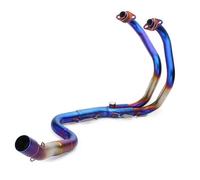 Silencieux D'échappement Moto Slip-On 51 Mm Interface Roundabout Tuyau Pour Ninja 250 300 Pour Z250 Pour Z300(Style 2)
