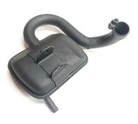 Silencieux d'échappement noir pour Piaggio Vespa P 200 et PX 200 1977-1986