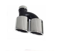 Silencieux D'échappement Pour A4 A5 A6 A7 Jusqu'à S4 S5 S6 S7 Embout Silencieux Noir Buse 60mm 2 Pièce/ensemble Double Sortie En Acier Inoxydable Embouts D'Échappement(A)