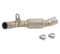 Silencieux D'échappement Pour B&enelli Pour Leoncino 800 BJ 800 Moto Connexion Système Bras Intermédiaire Connecteur Silencieux Tuyau D'échappement(Titanium Alloy-a)