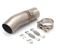 Silencieux D'échappement Pour K&awasaki Pour Ninja 400 EX400 Z400 2017-2021 Moto Échappement Silencieux Système Intermédiaire Maillon 51 Mm Tuyau D'échappement Slip-On(A1)