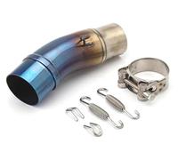Silencieux D'échappement Pour K&awasaki Pour Ninja 400 EX400 Z400 2017-2021 Moto Échappement Silencieux Système Intermédiaire Maillon 51 Mm Tuyau D'échappement Slip-On(A2)