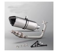 Silencieux d'échappement pour moto Pour Vespa pour Sprint pour Primavera 3V 2014-2024 système d'échappement complet tuyau d'extrémité en Fiber de carbone(TYPE-H)